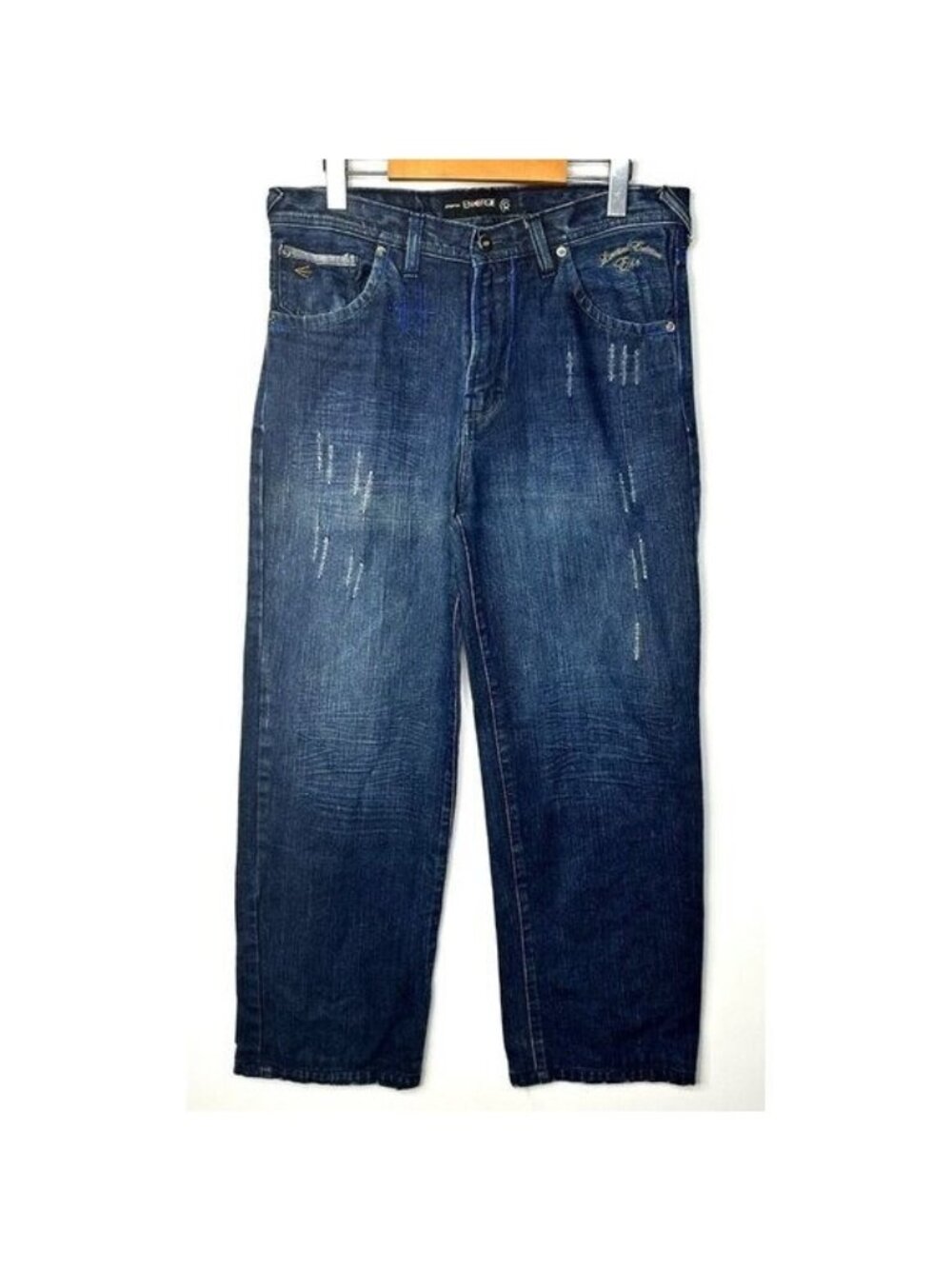 Energie Pharrell Baggy Jeans Mens 34 Distressed Y2K Streetwear Limited Edition